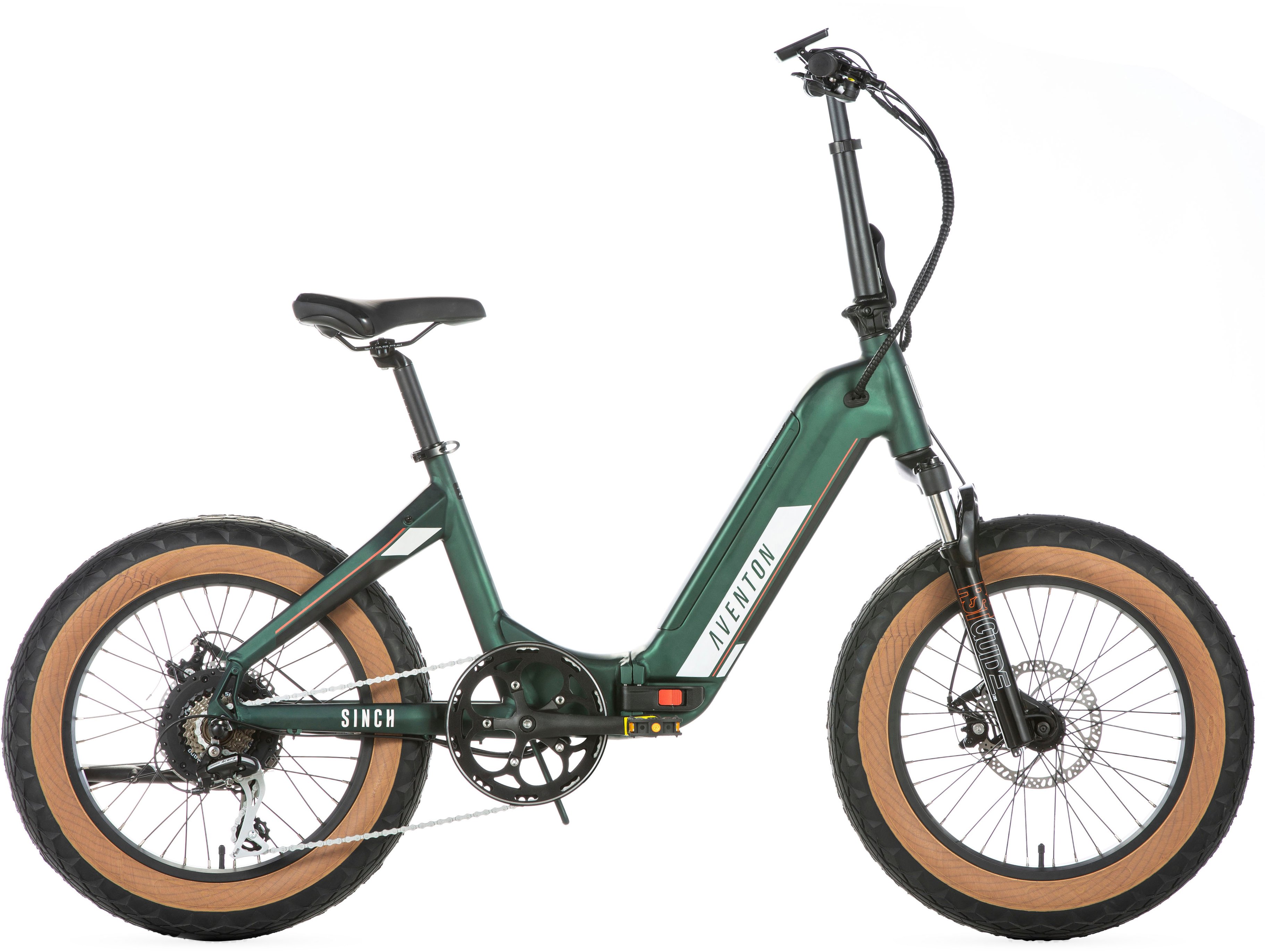 Aventon Sinch Step-Through Foldable Ebike w/ 40 mile Max Operating Range and 20 MPH Max Speed OSFA Moss Green SIS001