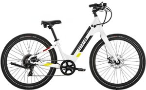 Aventon - Pace 350.2 Step-Through Ebike w/ 40 mile Max Operating Range and 20 MPH Max Speed - Medium/Large - Ghost White - Front_Zoom