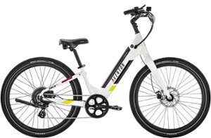 Aventon - Pace 500.2 Step-Through Ebike w/ 40 mile Max Operating Range and 28 MPH Max Speed - Small/Medium - Ghost White - Front_Zoom