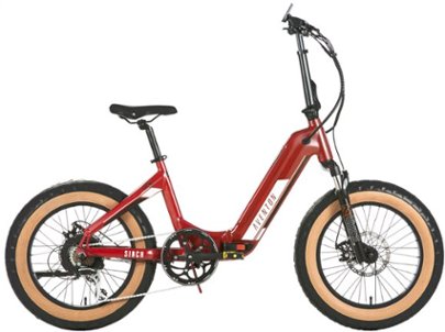 Aventon - Sinch Step-Through Foldable Ebike w/ 40 mile Max Operating Range and 20 MPH Max Speed - Bonfire Red