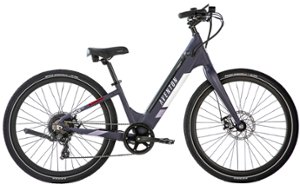 Aventon - Pace 350.2 Step-Through Ebike w/ 40 mile Max Operating Range and 20 MPH Max Speed - Medium/Large - Plum Purple - Front_Zoom