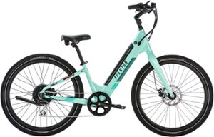 Aventon - Pace 500.2 Step-Through Ebike w/ 40 mile Max Operating Range and 28 MPH Max Speed - Medium/Large - Celeste - Front_Zoom