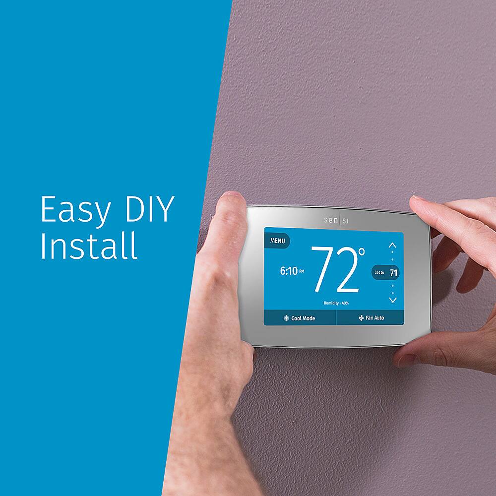 Emerson Sensi Touch Smart Programmable Wi-Fi Thermostat- Works with ...