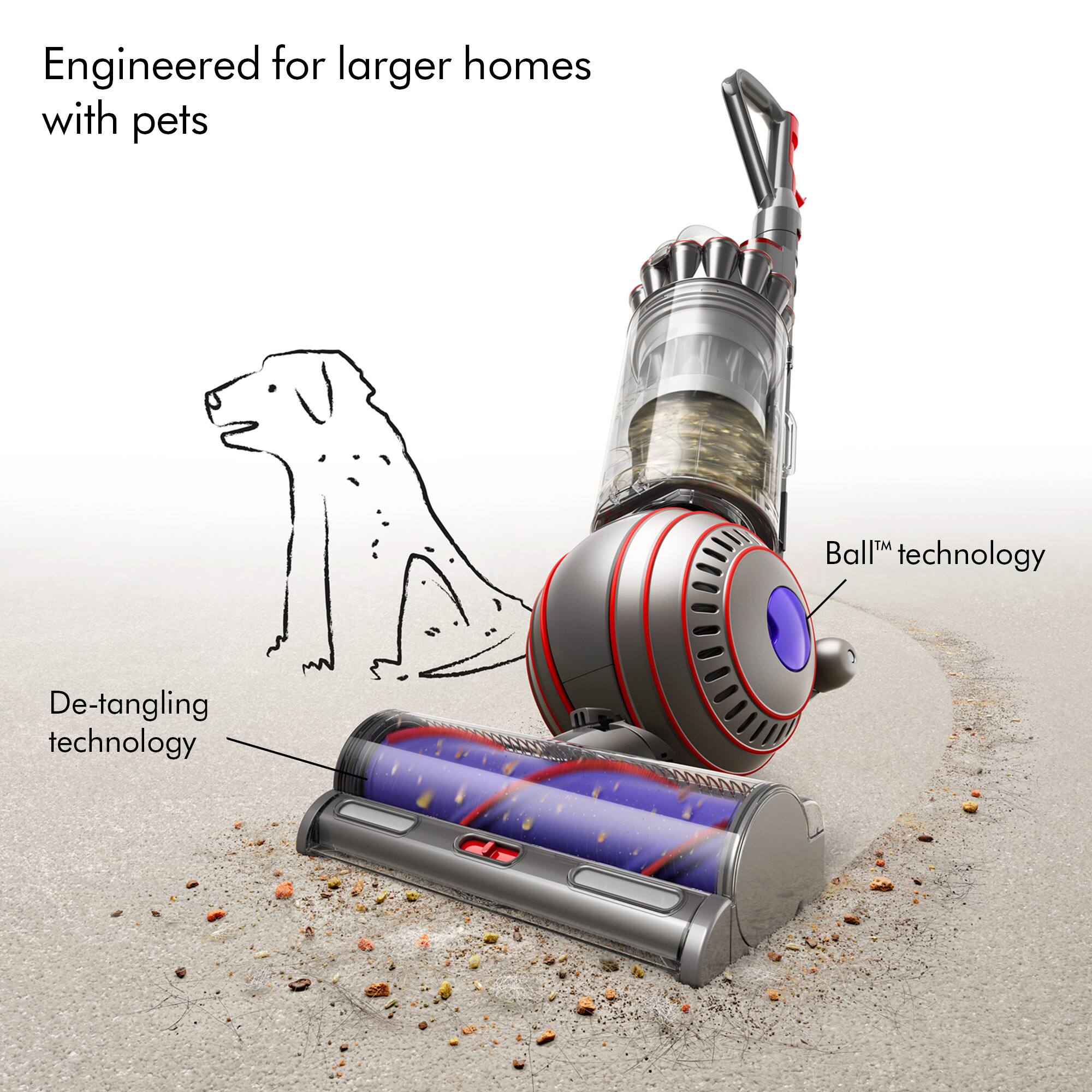 Engineered for larger homes with pets. Ball technology. De-tangling technology.