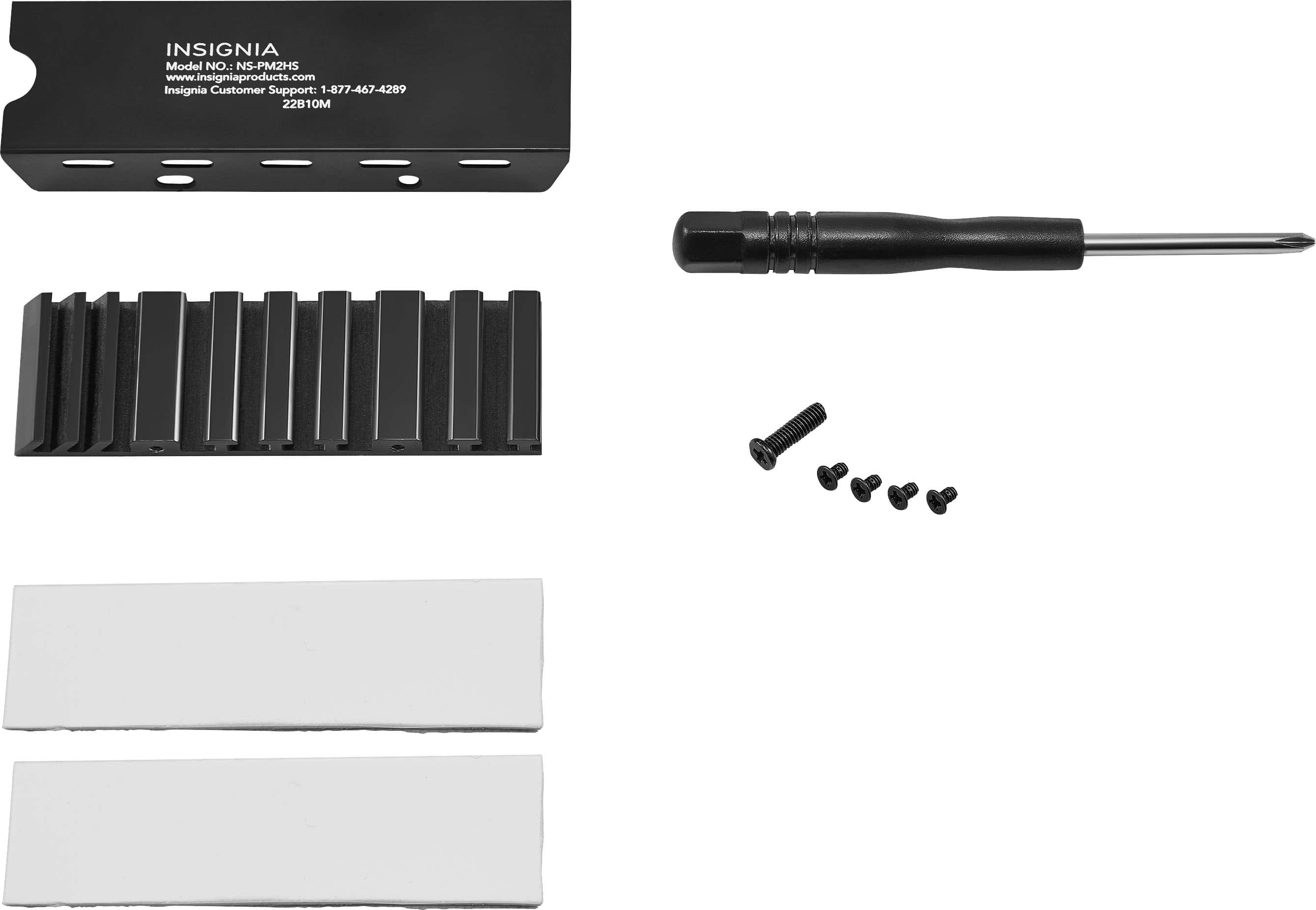 Alt View 21. Insignia™ - Heatsink Enclosure for M.2 NVMe SSDs and PS5 - Black.