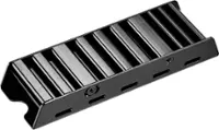 Front. Insignia™ - Heatsink Enclosure for M.2 NVMe SSDs and PS5 - Black.