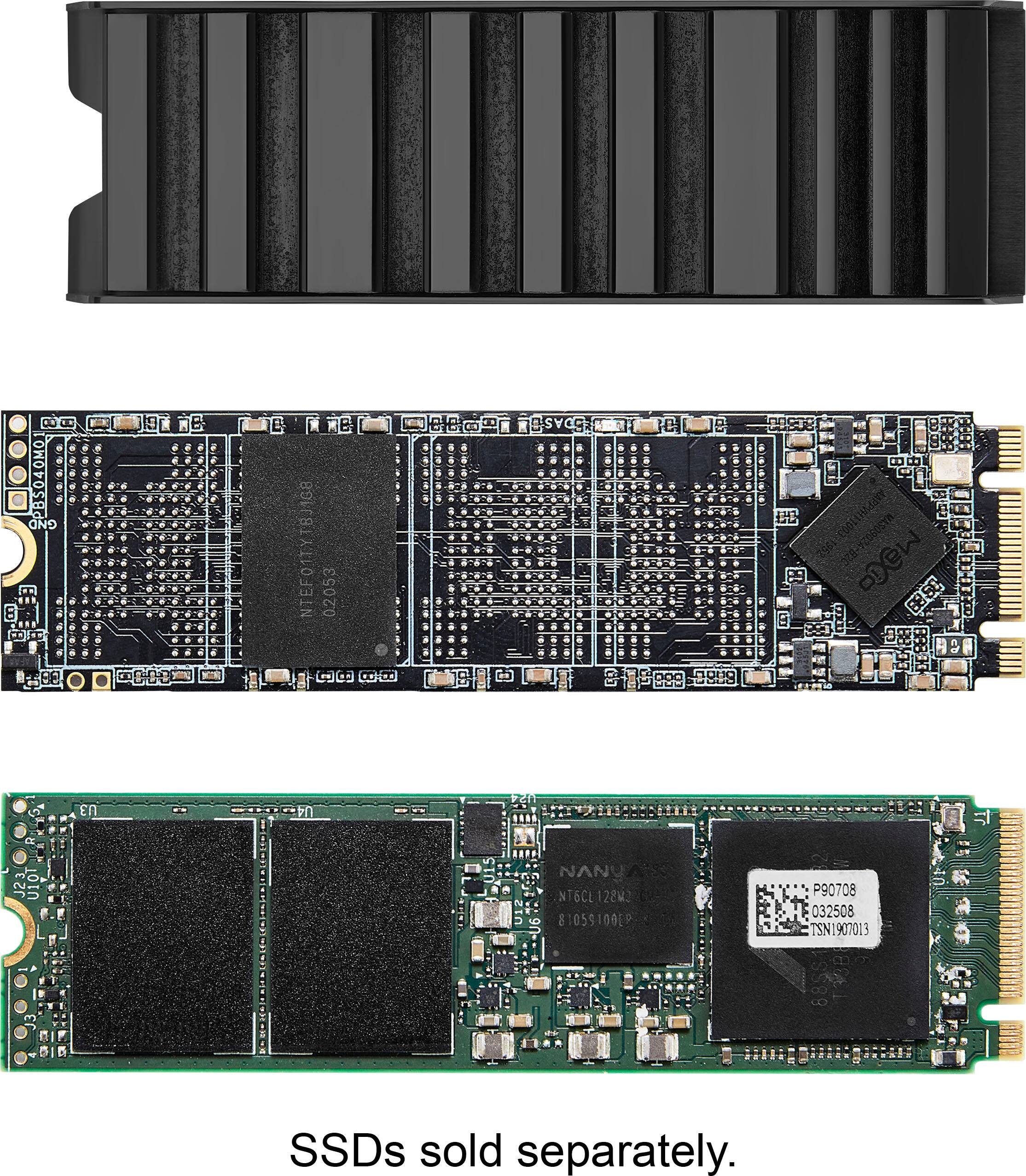 Alt View 13. Insignia™ - Heatsink Enclosure for M.2 NVMe SSDs and PS5 - Black.