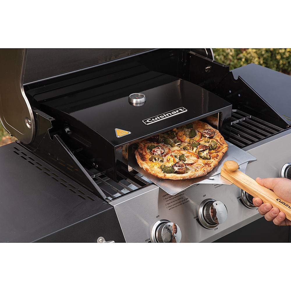 Cuisinart Grill Top Pizza Oven Kit Black & Stainless Steel CPO-700 - Best Buy