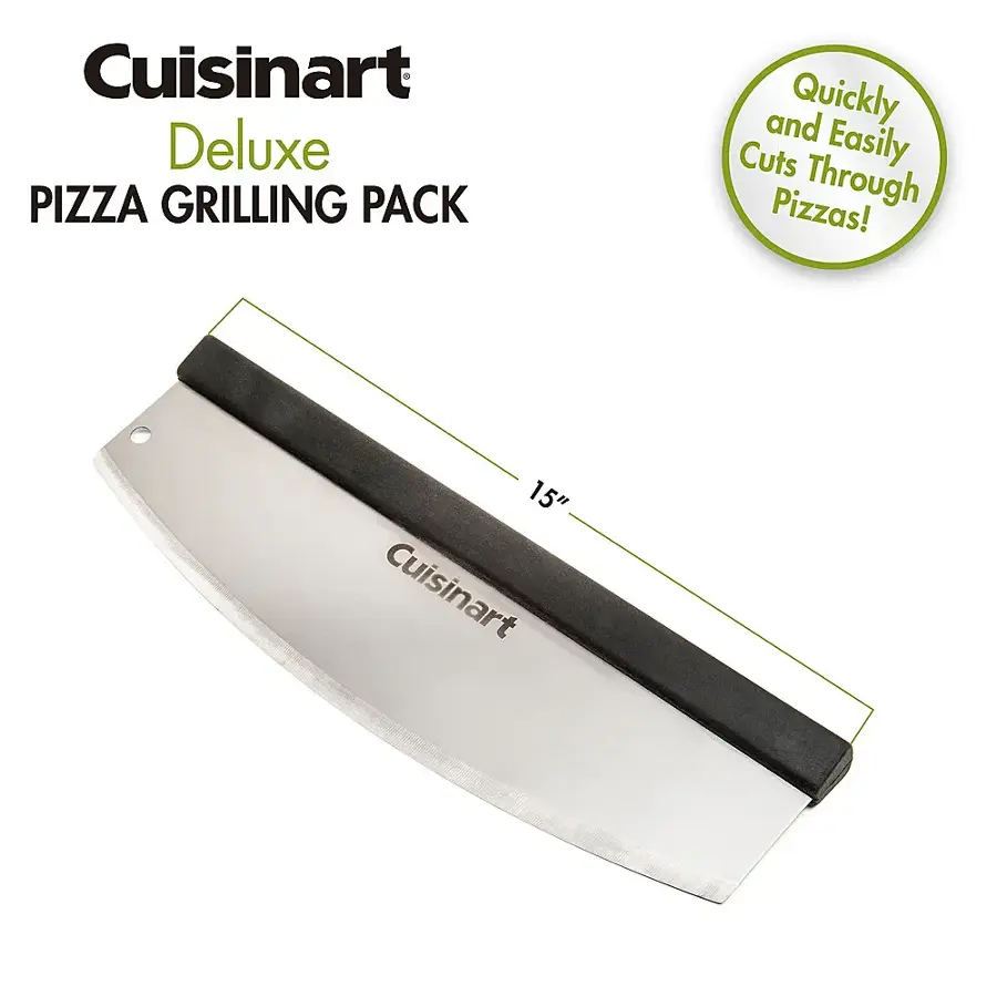 Cuisinart Deluxe Pizza Grilling Pack - Quickly and Easily Cuts Pizzas Through 15"
