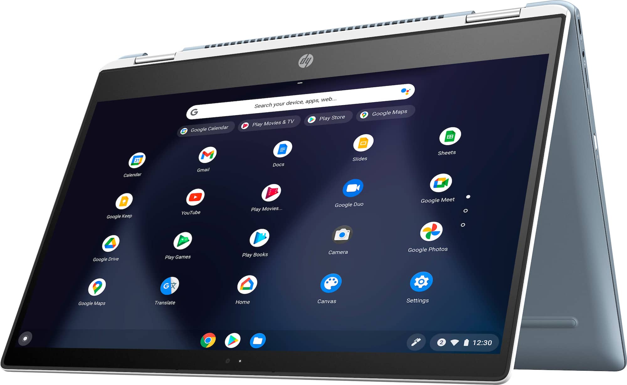 Zoom in on Alt View Zoom 3. HP - 2-in-1 14" Touch-Screen Chromebook - Intel Celeron - 4GB Memory - 64GB eMMC - Natural Silver.