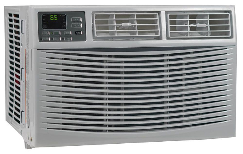 Angle View: Freo - 500 Sq. Ft. 12,000 BTU Window Air Conditioner - White