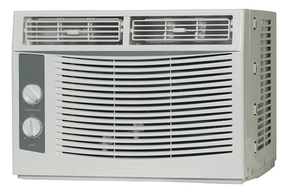 Left View: Frigidaire - 250 Sq. Ft. Window Air Conditioner - White