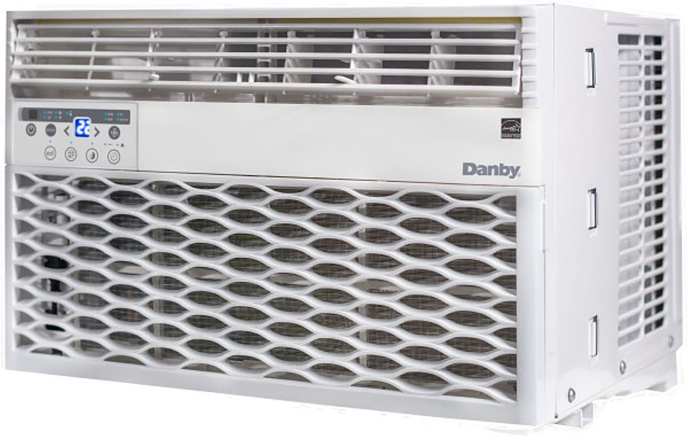 Angle View: Danby - DAC080EB6WDB 350 Sq. Ft. Window Air Condtioner - White