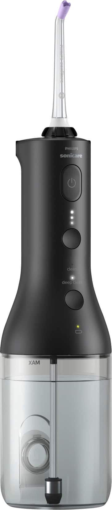 Angle. Philips Sonicare - Power Flosser 3000 Cordless - Black.