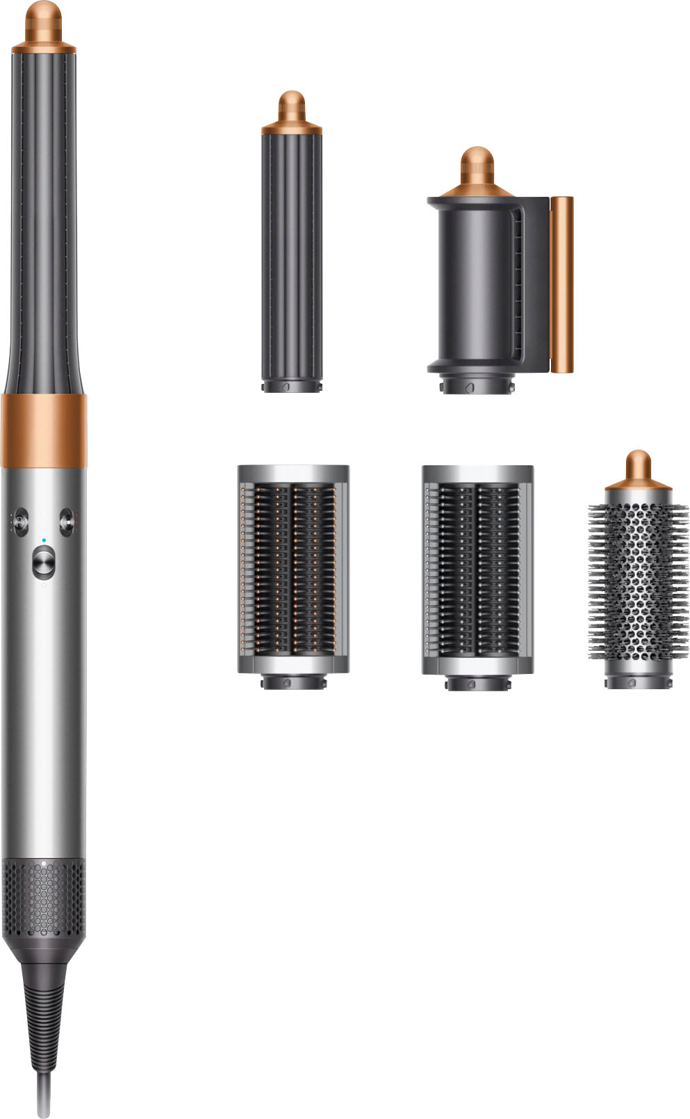 håndtering excitation røg Dyson Airwrap multi-styler Complete Long Nickel/Copper 400714-01 - Best Buy
