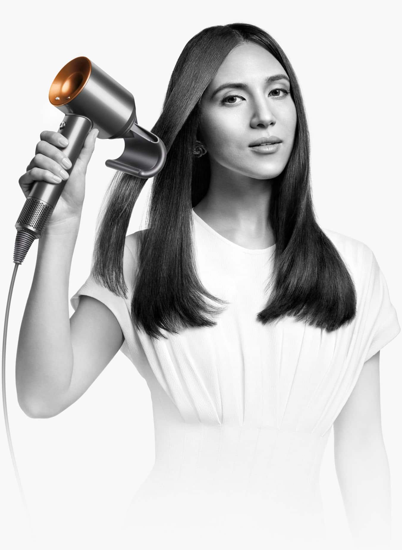 Alt View 20. Dyson - Supersonic Hair Dryer - Nickel/Copper.