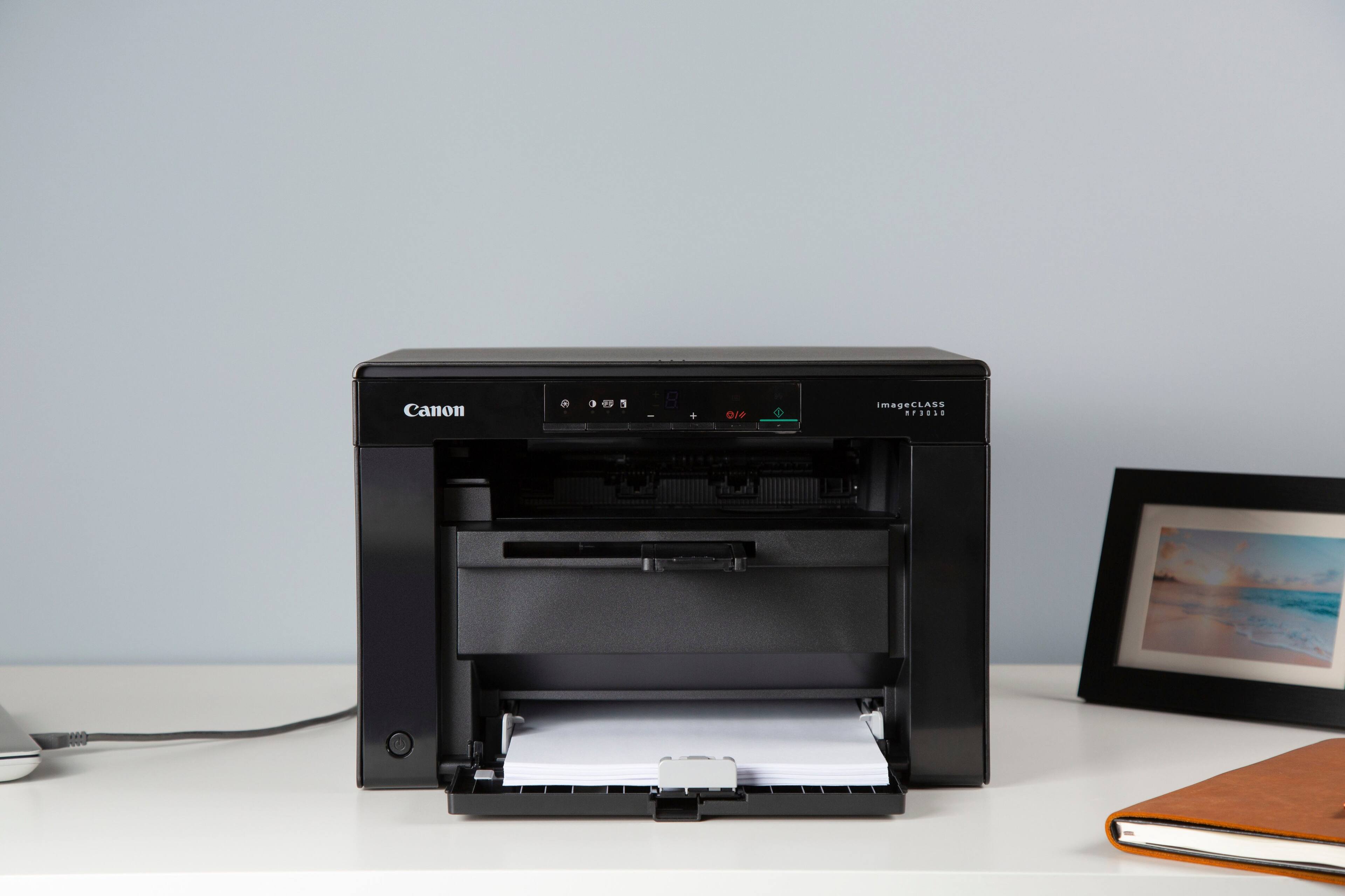 Alt View 15. Canon - imageCLASS MF3010VP Wired Black-and-White All-In-One Laser Printer - Black.