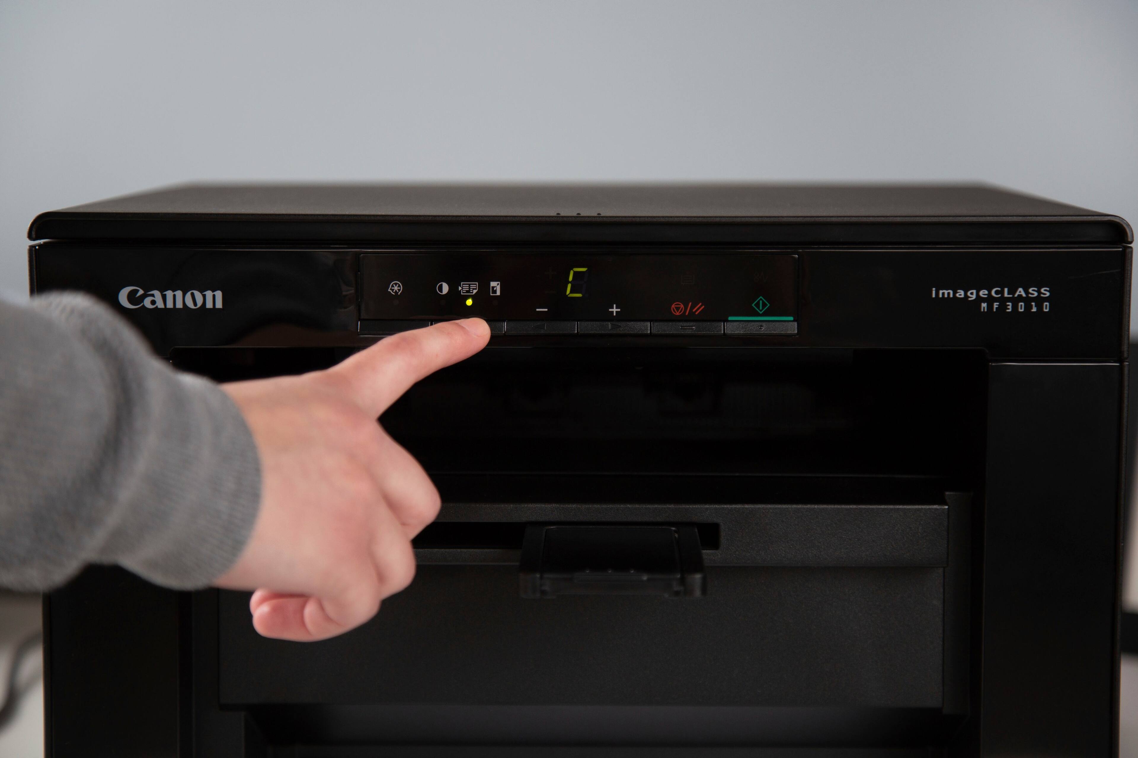 Alt View 21. Canon - imageCLASS MF3010VP Wired Black-and-White All-In-One Laser Printer - Black.