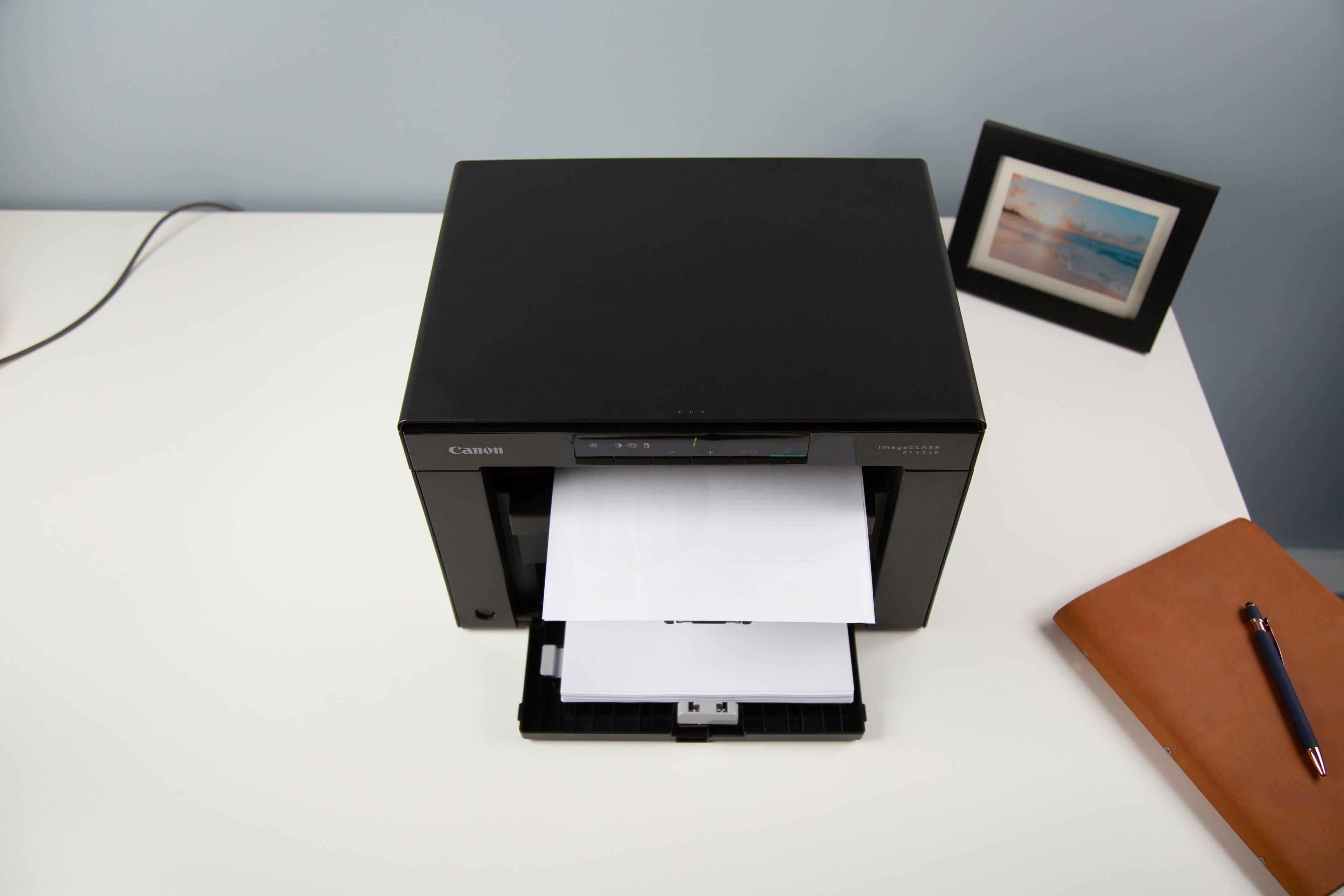 Alt View 23. Canon - imageCLASS MF3010VP Wired Black-and-White All-In-One Laser Printer - Black.