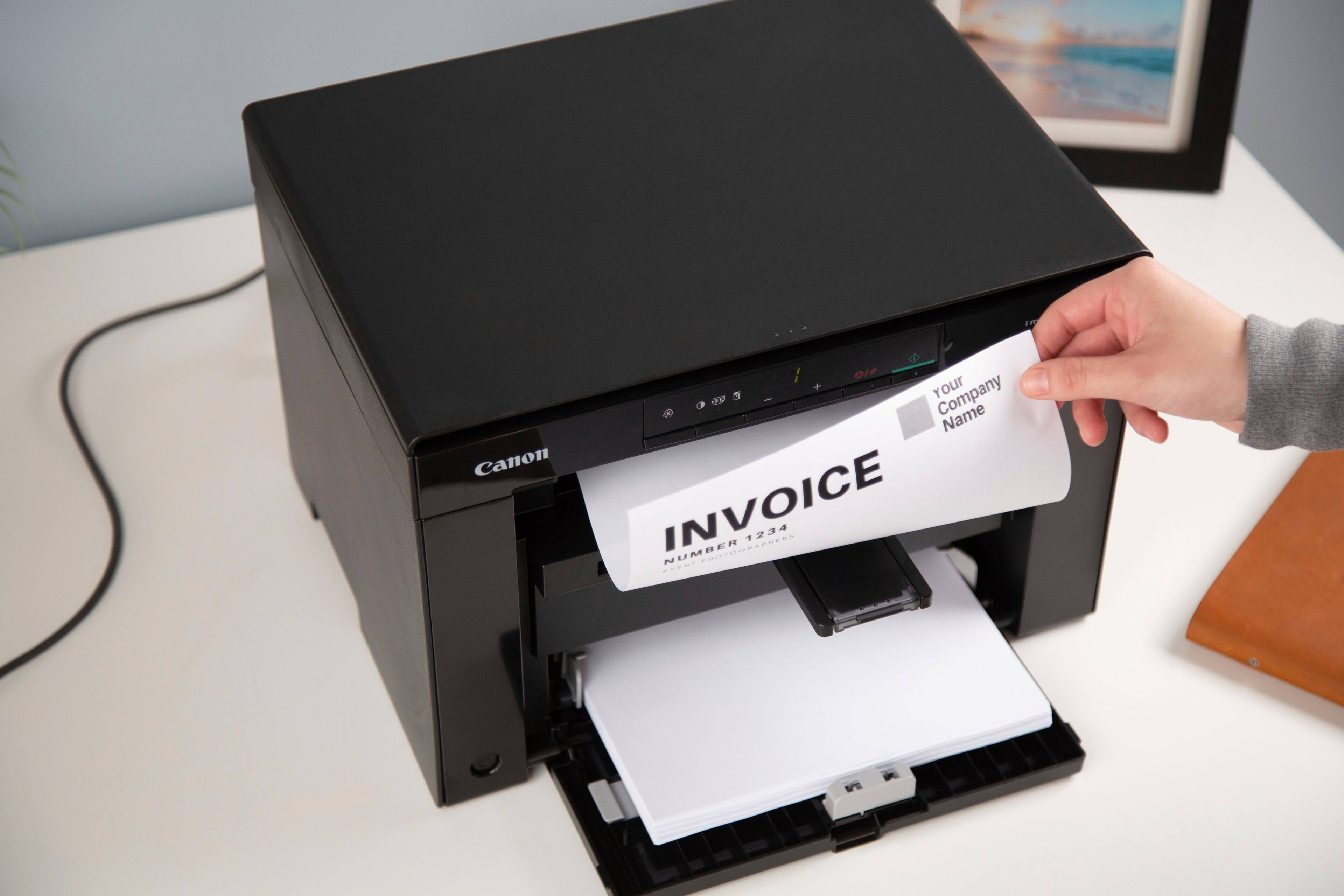 Alt View 24. Canon - imageCLASS MF3010VP Wired Black-and-White All-In-One Laser Printer - Black.