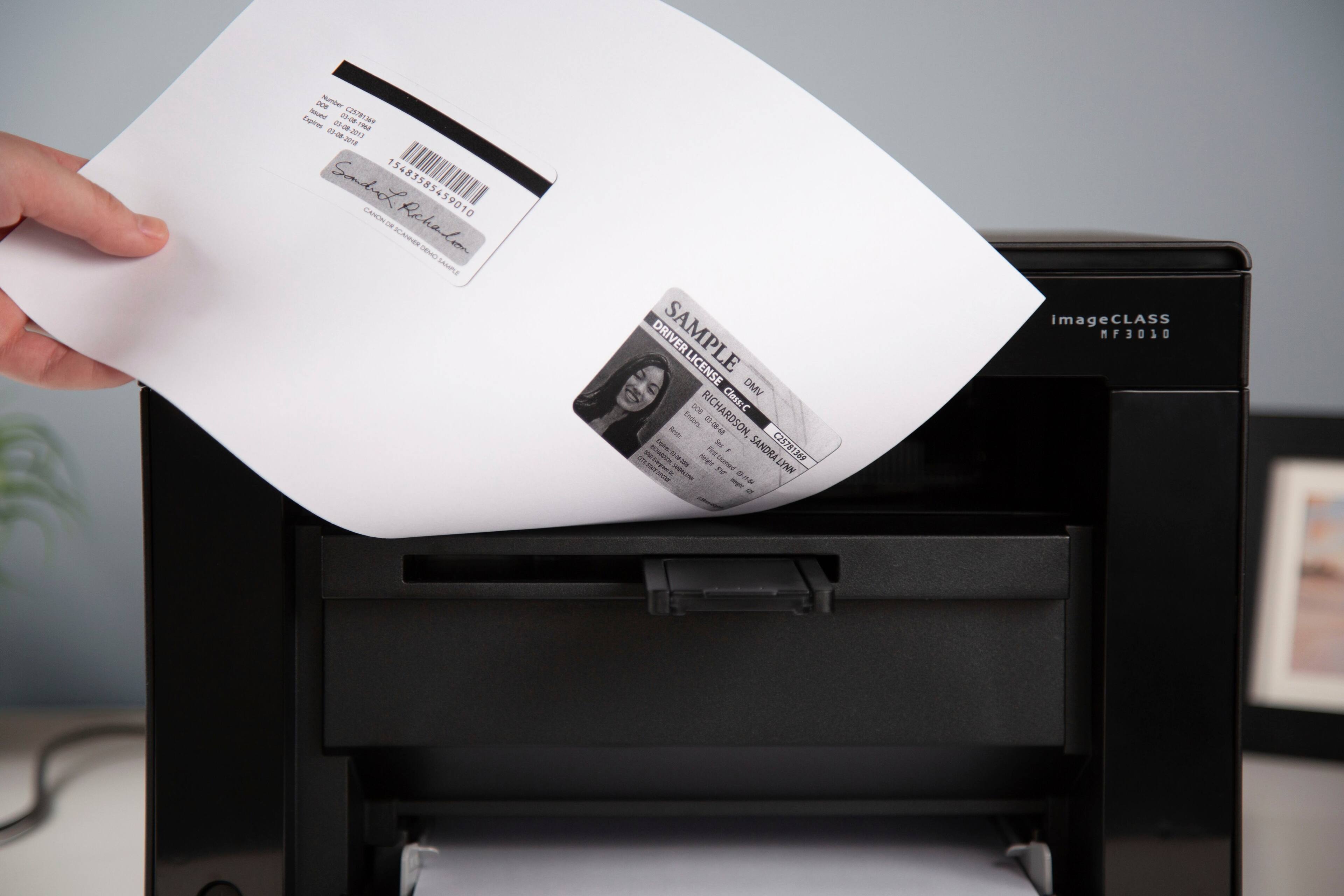 Alt View 25. Canon - imageCLASS MF3010VP Wired Black-and-White All-In-One Laser Printer - Black.