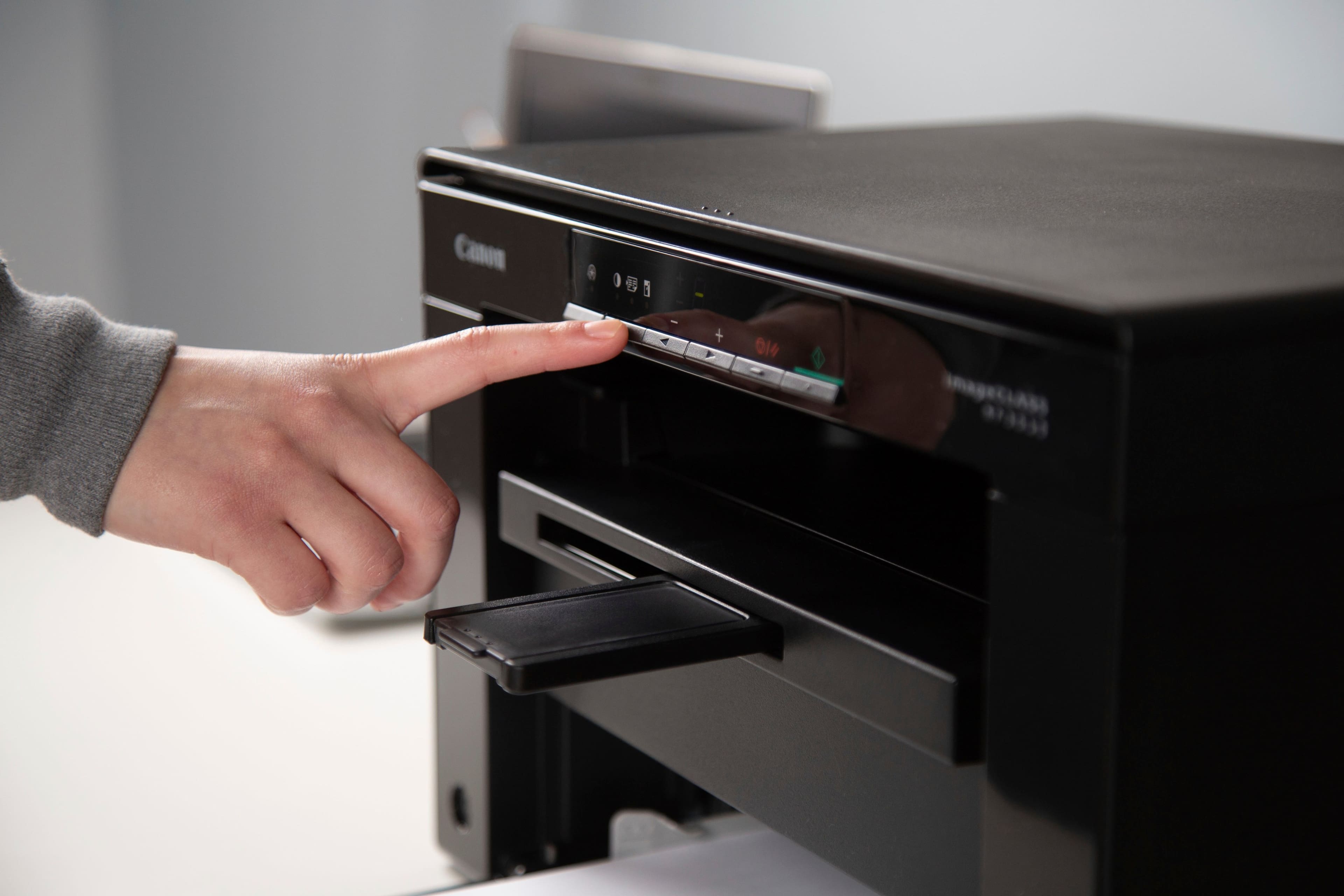 Alt View 17. Canon - imageCLASS MF3010VP Wired Black-and-White All-In-One Laser Printer - Black.