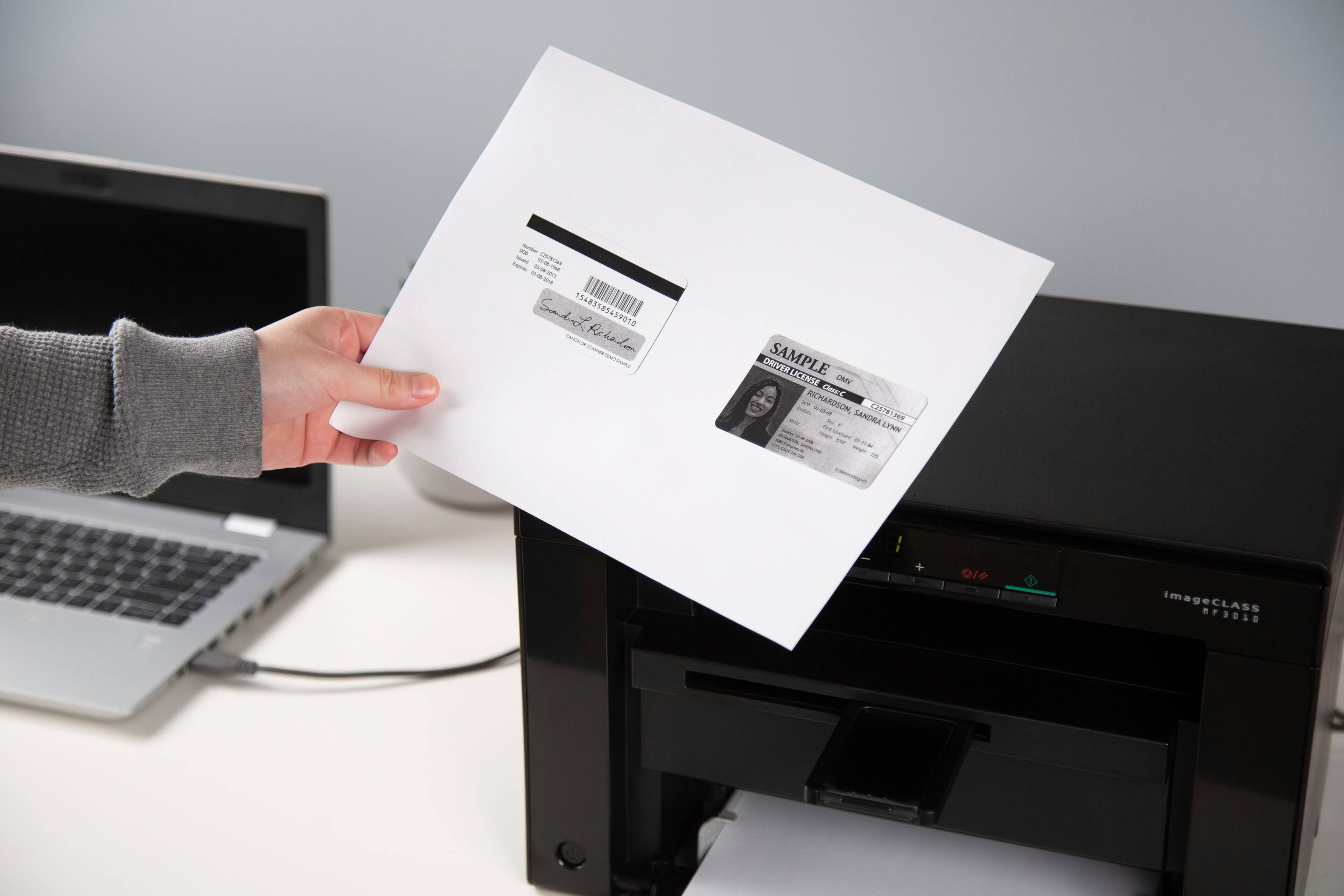 Alt View 27. Canon - imageCLASS MF3010VP Wired Black-and-White All-In-One Laser Printer - Black.