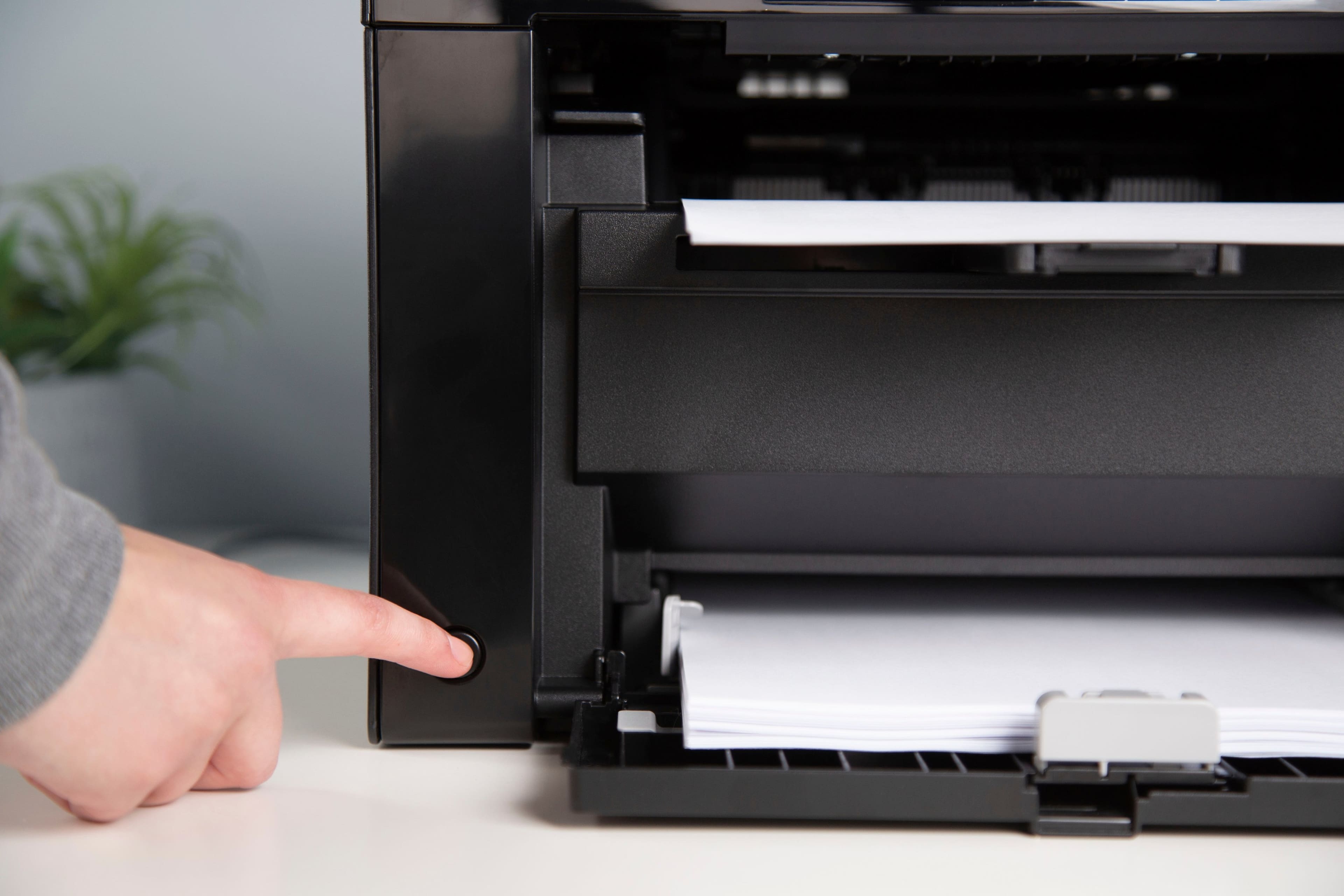 Alt View 28. Canon - imageCLASS MF3010VP Wired Black-and-White All-In-One Laser Printer - Black.