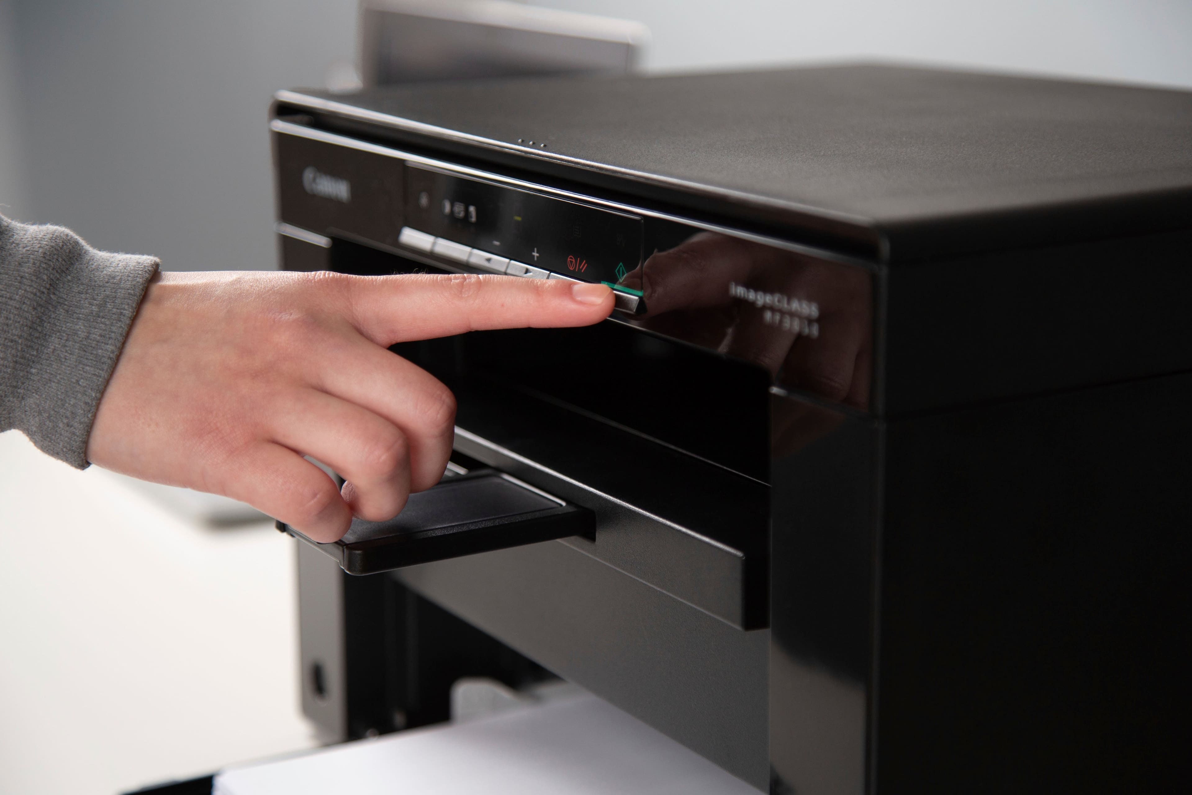 Alt View 16. Canon - imageCLASS MF3010VP Wired Black-and-White All-In-One Laser Printer - Black.