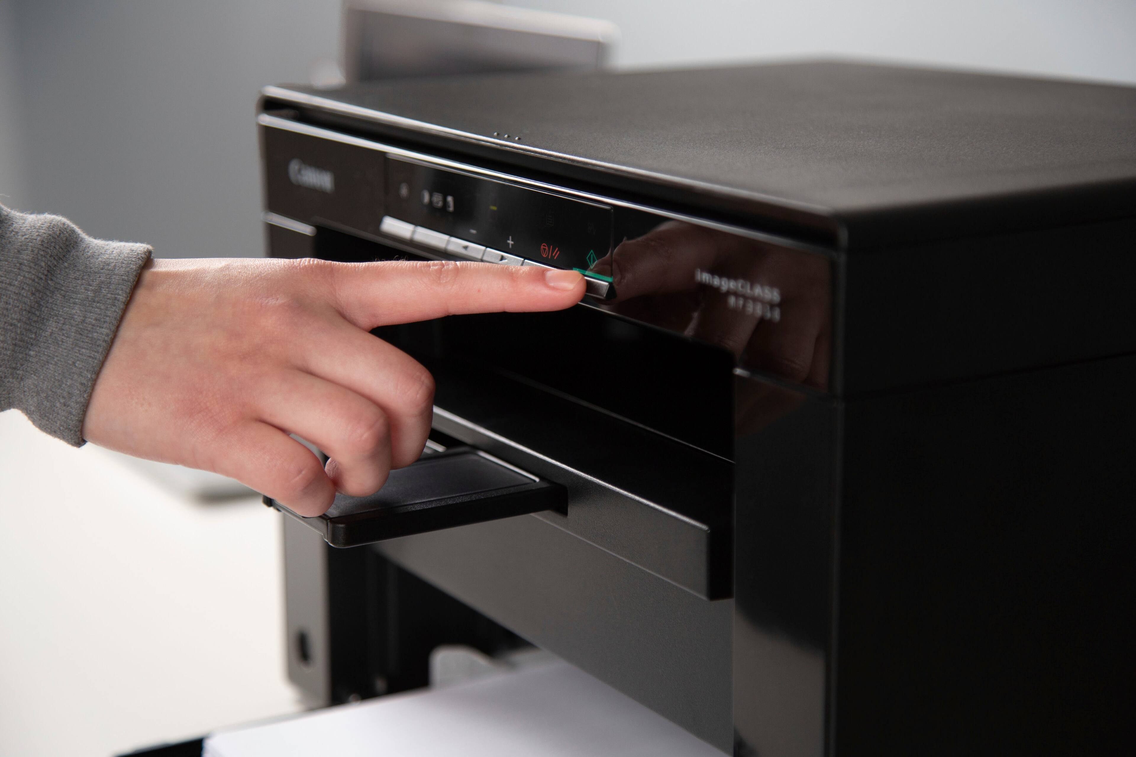 Alt View 16. Canon - imageCLASS MF3010VP Wired Black-and-White All-In-One Laser Printer - Black.