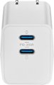 Alt View Zoom 12. Insignia™ - 35W Foldable Compact Dual USB-C Port Wall Charger for iPhone, iPad, MacBook Air, Samsung Smartphones, Tablets and More - White.
