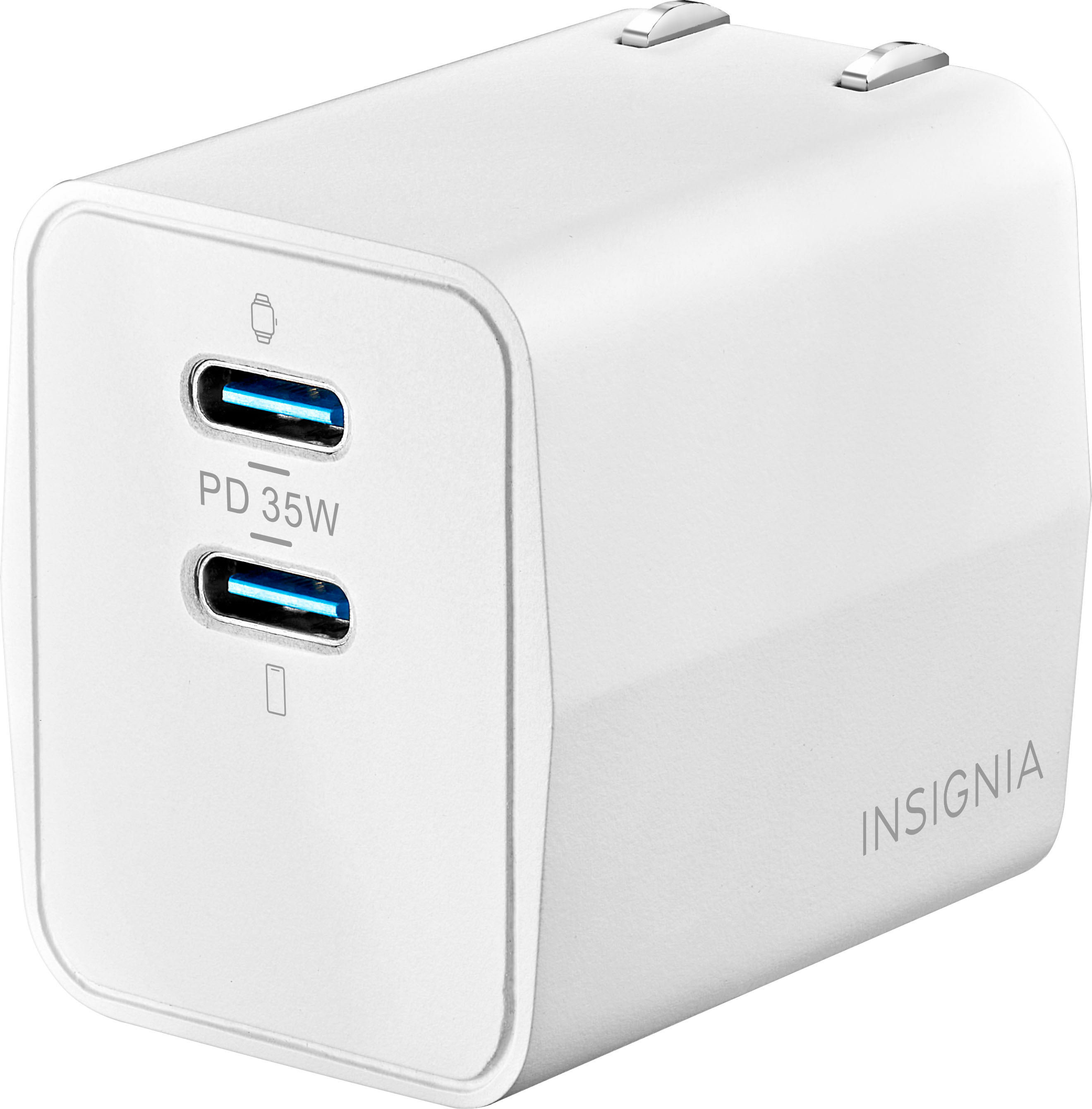 Insignia™ 140W Dual Port USB-C Compact Wall Charger Kit for MacBook Pro  16”, Smartphone, and Tablet White NS-PW3X4C2W22B - Best Buy
