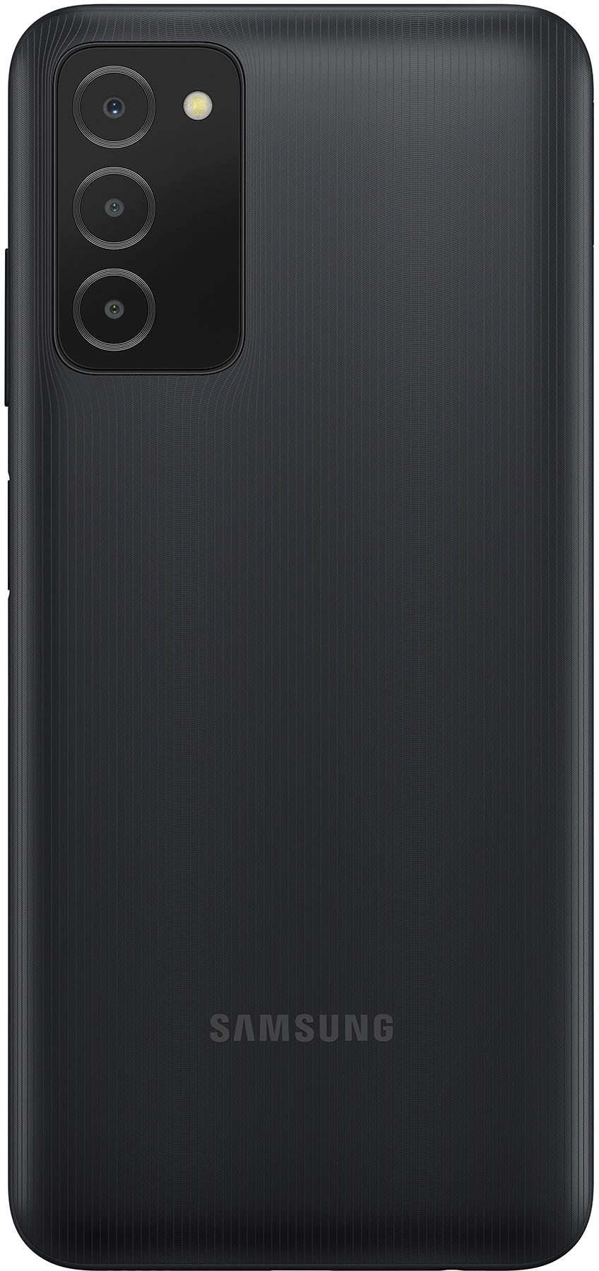 Back View: Boost Mobile Samsung A03, 32GB, Black- Prepaid Smartphone