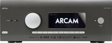 Arcam - HDA 595W 9.1.6-Ch. Bluetooth capable With Google Cast and 8K Ultra HD HDR Compatible A/V Home Theater Receiver - Gray - Front_Zoom