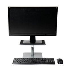 Mind Reader - Table Top Monitor Riser - Black - Front_Zoom