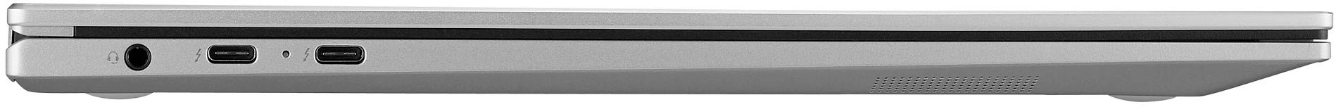 Left View: LG - gram 2-in-1 16” WQXGA Laptop – Intel Evo Platform Core i7 – 16GB RAM – 2TB NVMe Solid State Drive