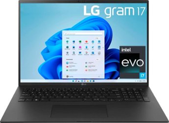 LG - gram 17” Ultra lightweight Laptop - Intel Evo Platform 12th Gen Intel Core i7 - 16GB RAM - 1TB NVMe SSD - Front_Zoom