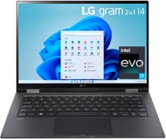 LG - gram 2-in-1 14” WUXGA Laptop – Intel Evo Platform Core i7 – 16GB RAM – 1TB NVMe Solid State Drive - Front_Zoom