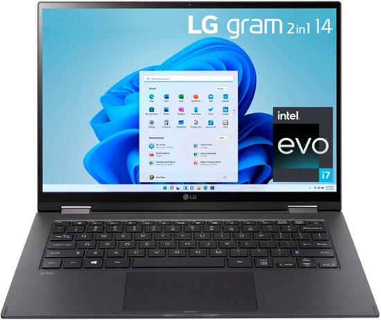 LG – gram 2-in-1 14” WUXGA Laptop – Intel Evo Platform Core i7 – 16GB RAM – 1TB NVMe Solid State Drive