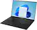 Angle. LG - gram 16” Ultra lightweight Laptop - Intel Evo Platform 12th Gen Intel Core i7 - 16GB RAM - 1TB NVMe SSD - Black.