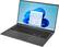 Angle. LG - gram 15” Touchscreen Ultra lightweight Laptop - Intel Platform 12th Gen Intel Core i7 - 32GB RAM - 1TB NVMe SSD - Gray.