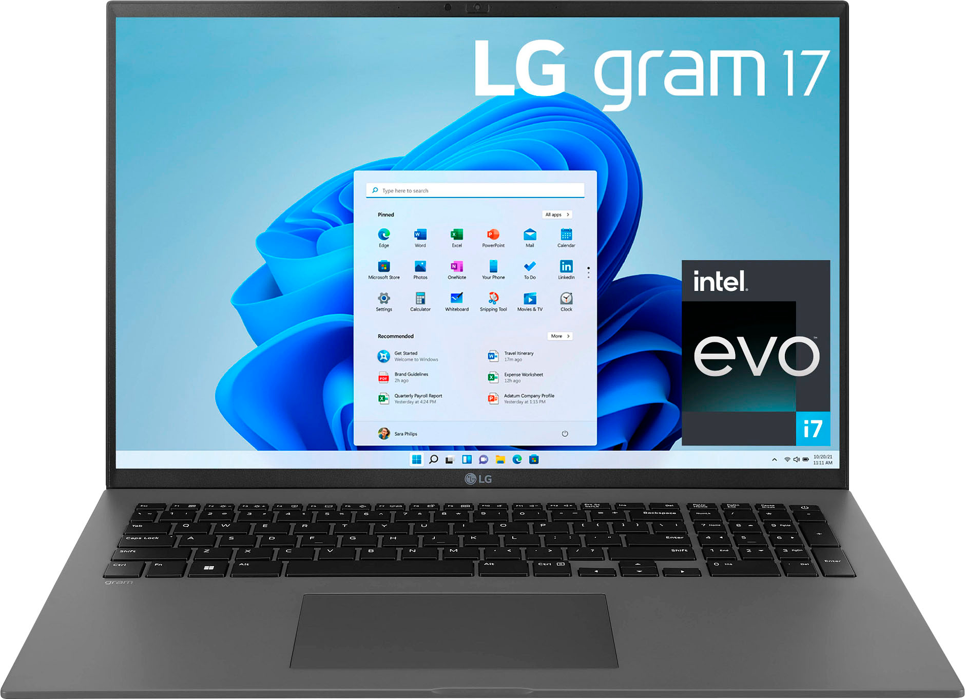 LG gram 17” Ultra lightweight Laptop Intel Evo Platform 12th Gen 