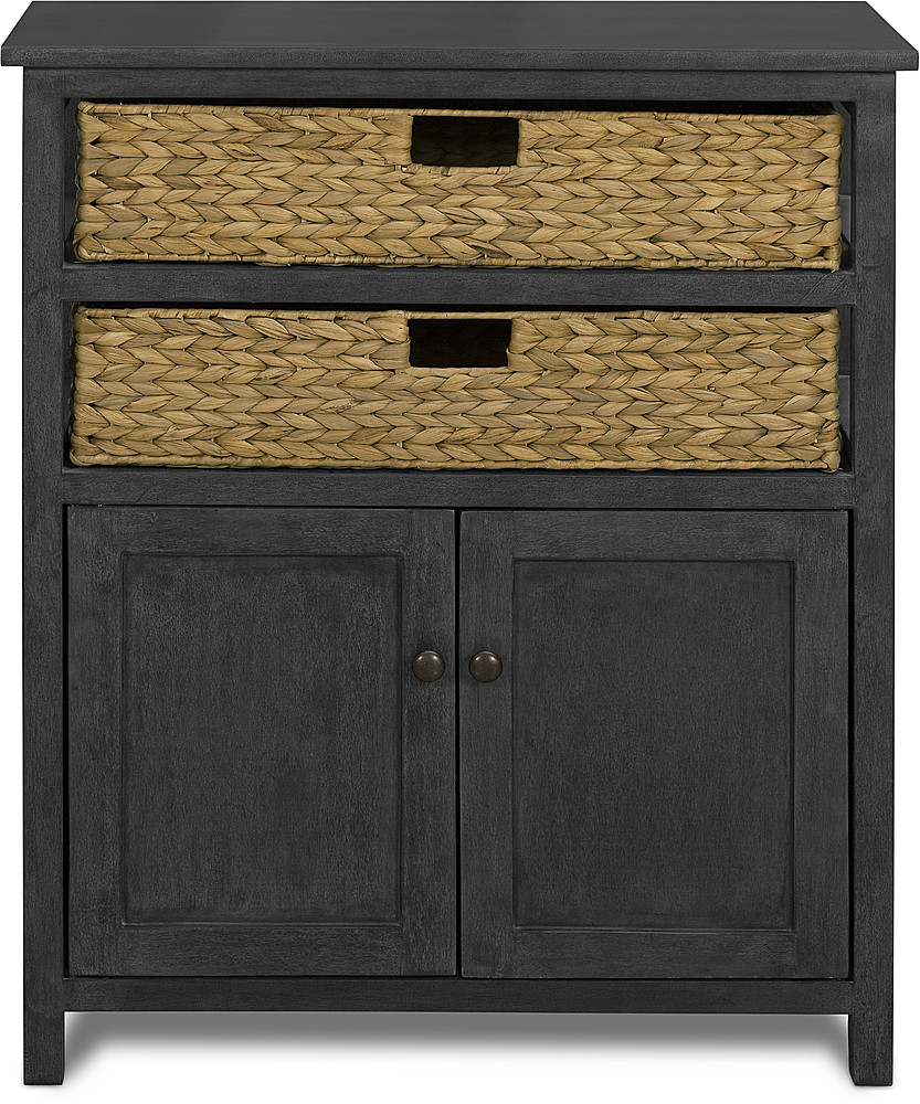 Click Decor Nelson Storage And 2 Door Cabinet Dark Gray Fucn10069a Best