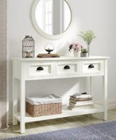 Finch - Lockwood Rectangular Console Table - White - Front_Zoom
