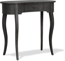 Finch - Thaddeus Console Oval Table - Dark Gray - Front_Zoom
