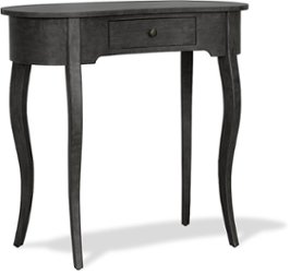 Finch - Thaddeus Console Oval Table - Dark Gray - Front_Zoom