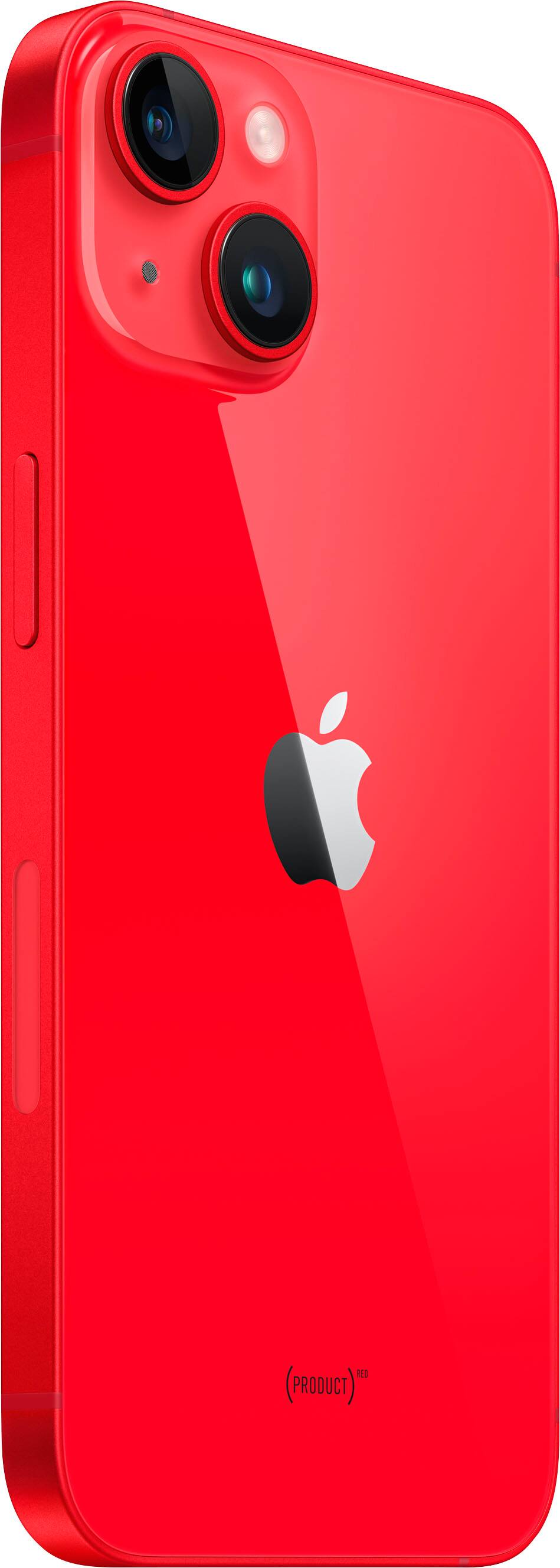 Left View: Apple - iPhone 14 512GB - (PRODUCT)RED (AT&T)