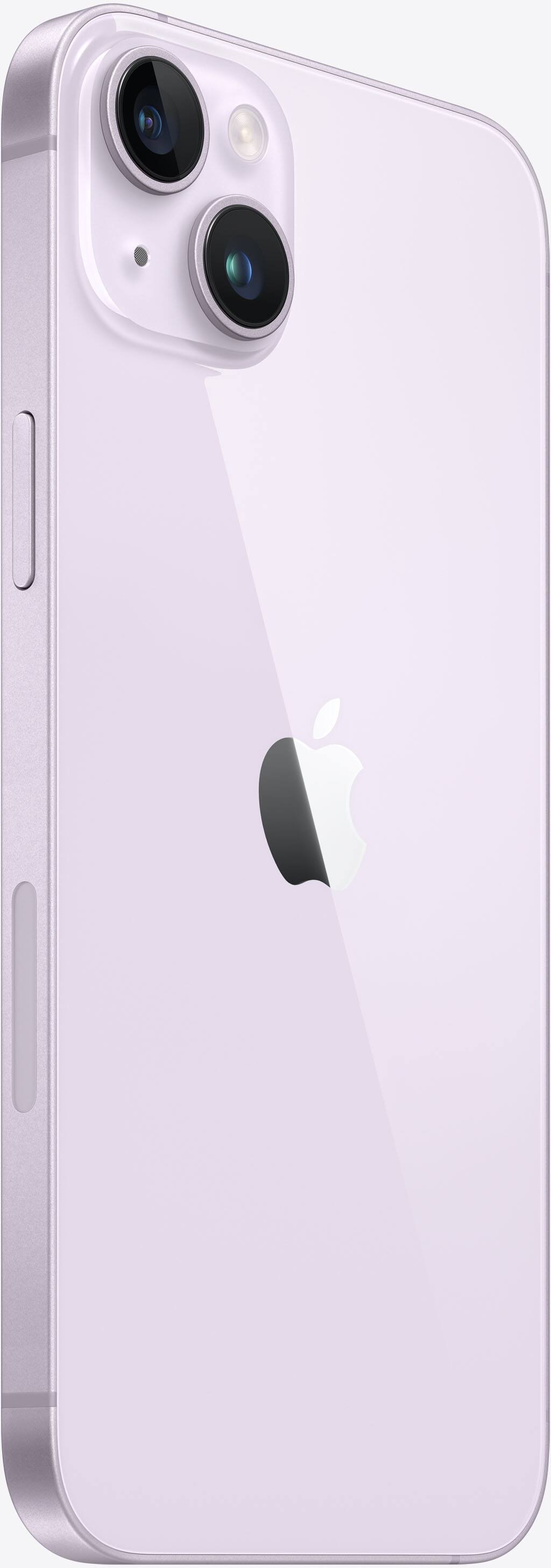 Left. Apple - iPhone 14 Plus 128GB - Purple.