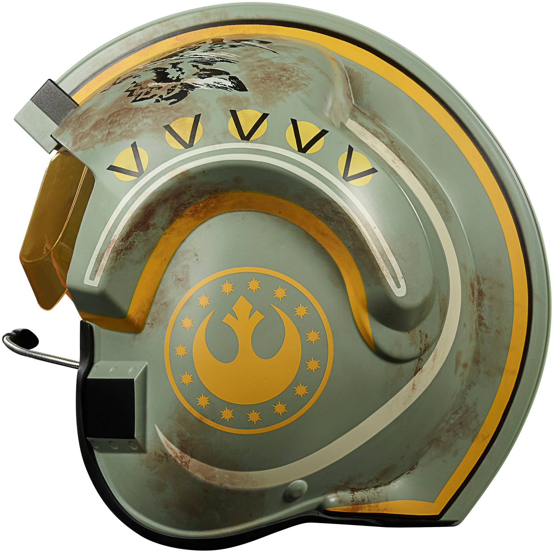 Angle. Star Wars - The Black Series Trapper Wolf Electronic Helmet.