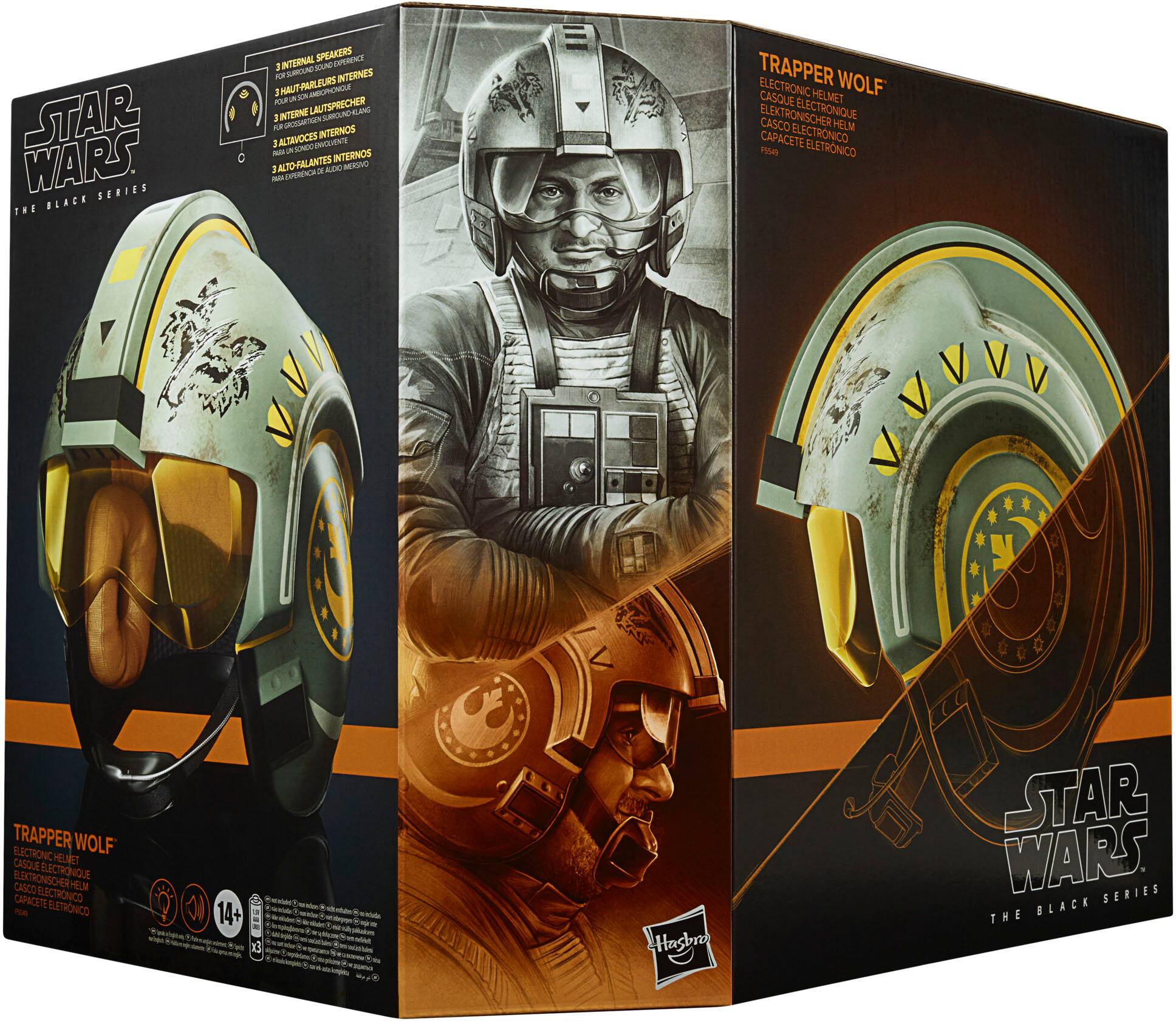 Alt View 11. Star Wars - The Black Series Trapper Wolf Electronic Helmet.